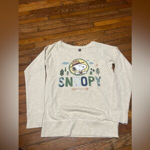 Kids Cream Snoopy Sweatshirt